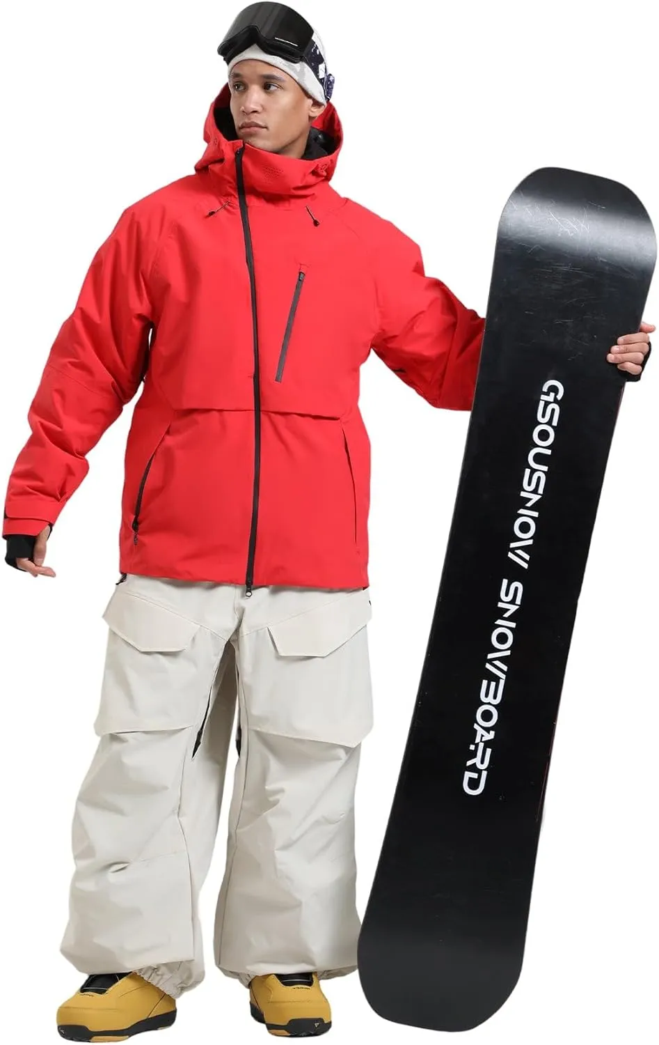 GSOU SNOW Men's Ski Jacket Women Waterproof Snowboard Coat Winter Snow Insulated Windproof Jacket