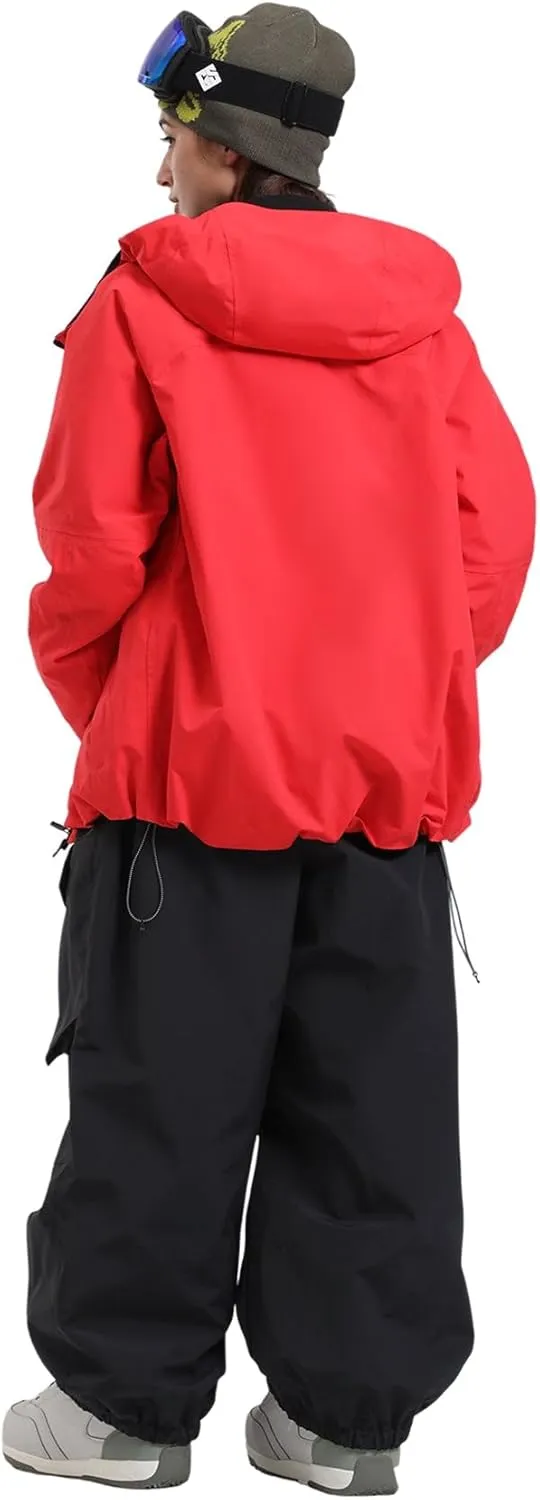 GSOU SNOW Men's Ski Jacket Women Waterproof Snowboard Coat Winter Snow Insulated Windproof Jacket