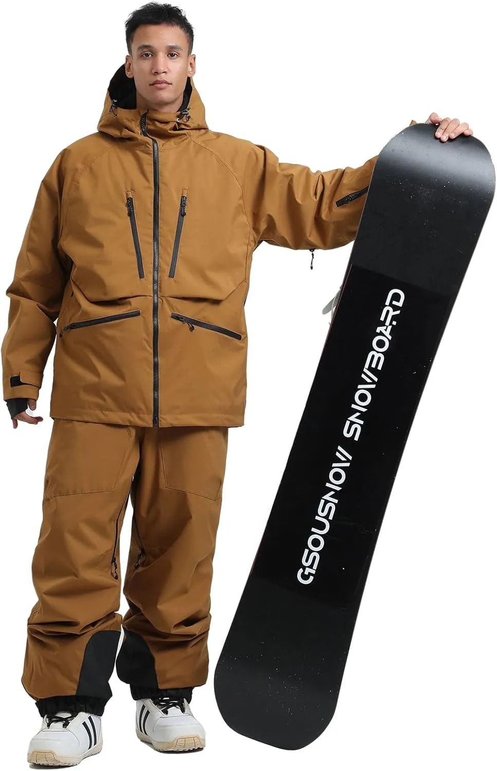 GSOU SNOW Mens Snowboard Jacket Womens Ski Coat Waterproof Insulated Snow Coat Winter Hooded Mountain Jackets