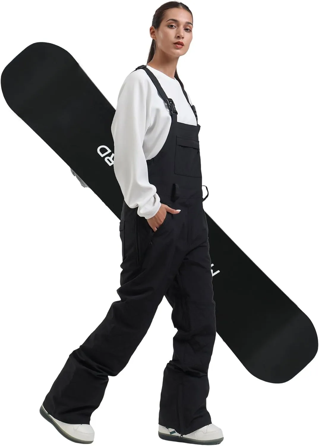 GSOU SNOW Womens Ski Bibs Snowboard Pants Snow Overalls Waterproof Windproof Winter Outdoor Sports