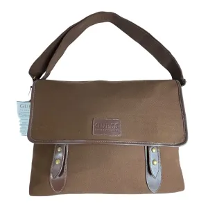 Guess By Marciano Men's Brown Messenger Travelers Bag Sz L
