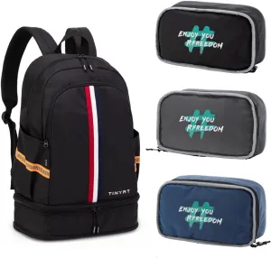 Gym Backpack for Women with Expandable Shoe Compartment Sports Bag Waterproof Duffle Backpacks for Basketball Workout Soccer