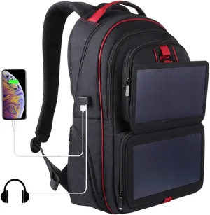Gym bag for women Solar Backpack Computer Phone USB Charging Bag Solar Powered Designer Bagpack Outdoor Sport Travel Solar Bag