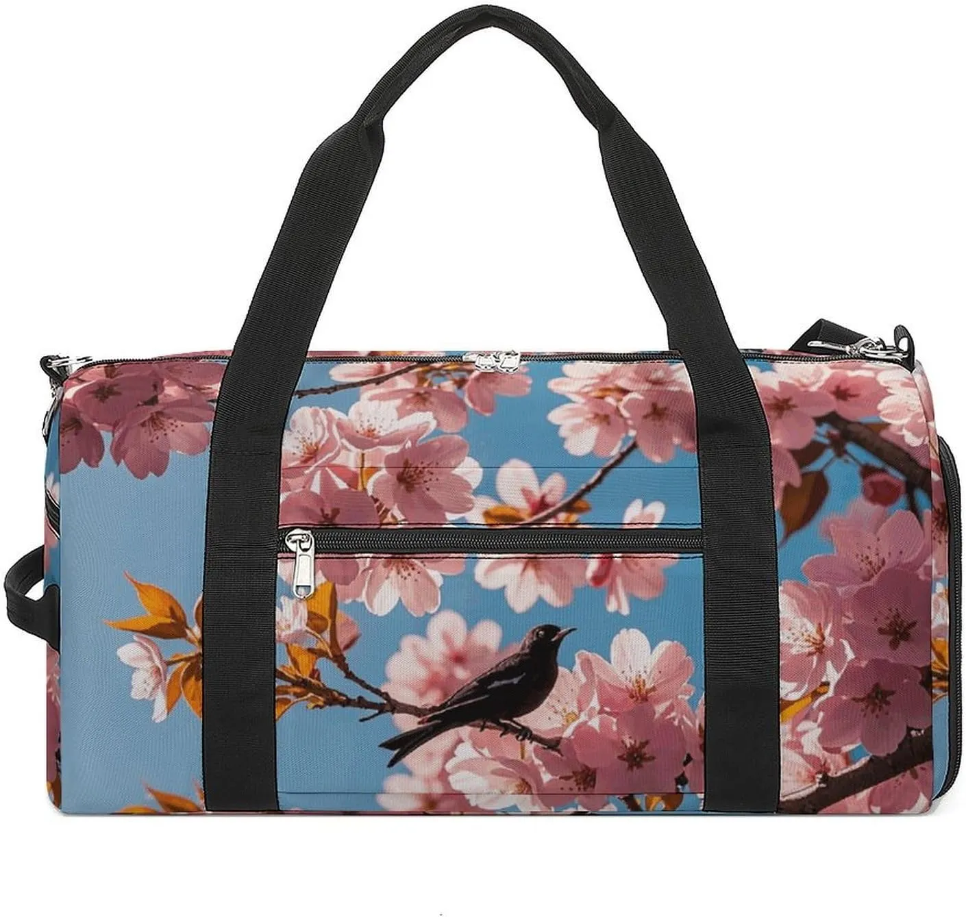 Gym Bags for Men Women Travel Duffle Bag Cherry Trees in Full Bloom Lightweight Carryon Gymbag Sports Bag for Travel