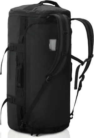 Haimont Large Duffle Backpack Bag for Men, Travel Duffel with Backpack Straps, Heavy Duty Bag with Shoe Separation, 90L Black