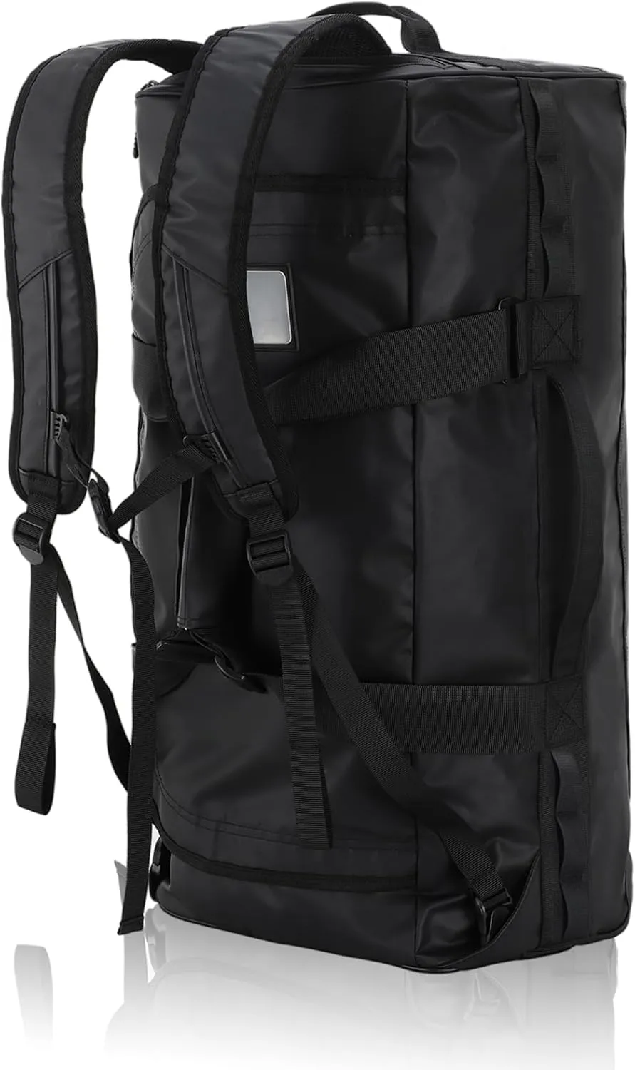 Haimont Travel Duffel Backpack Bag 60L for Men Large Sports Duffle Bags with Backpack Straps for Hiking Camping Gym Workout, Water Resistant, Black