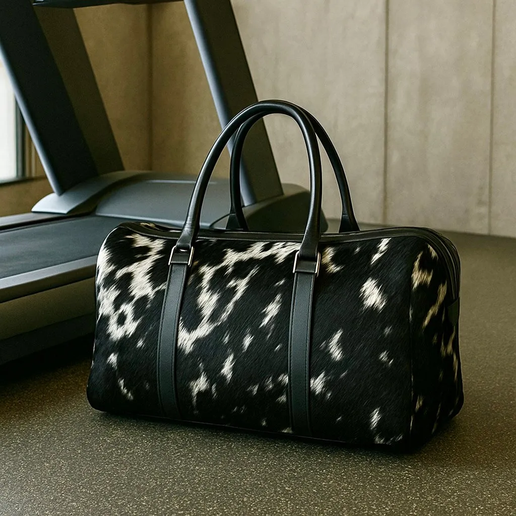 Hair on Cowhide Duffel Bag | Gym Bag