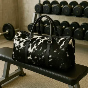 Hair on Cowhide Duffel Bag | Gym Bag