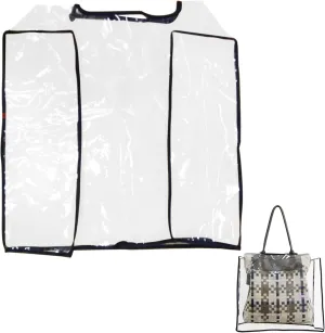 Handbag Raincoat – Clear Waterproof Rain Slicker for Designer Handbags Luxury Bags – EVA Bag Covers, Portable Rain Protective Cover (Transparent Square)