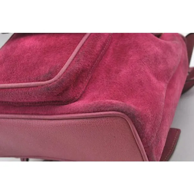 Handle Gucci Bamboo Fuchsia Leather Leather Unmatched variety Gold Suede Backpack And Fast-track support Suede With