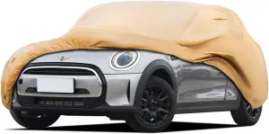 Heavy Duty Outdoor Car Cover Custom Fit for Mini Cooper 2 Door,Windproof All Weather Waterproof Sun Rain UV Dust Snow Protection Outdoor Car Covers