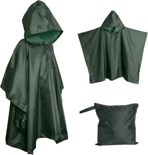 Heavy Duty Rain Poncho for Backpacking, Waterproof Lightweight for Adults, Military, Emergency, Camping, Men, Women