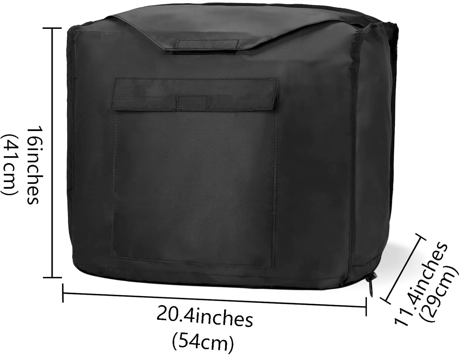 Heavy-Duty Waterproof Generator Cover for Outdoor Use, Portable Generator Protector Compatible with Honda EU2000i/EU2200i/EU2200IC/EU2000i Camo (Black)