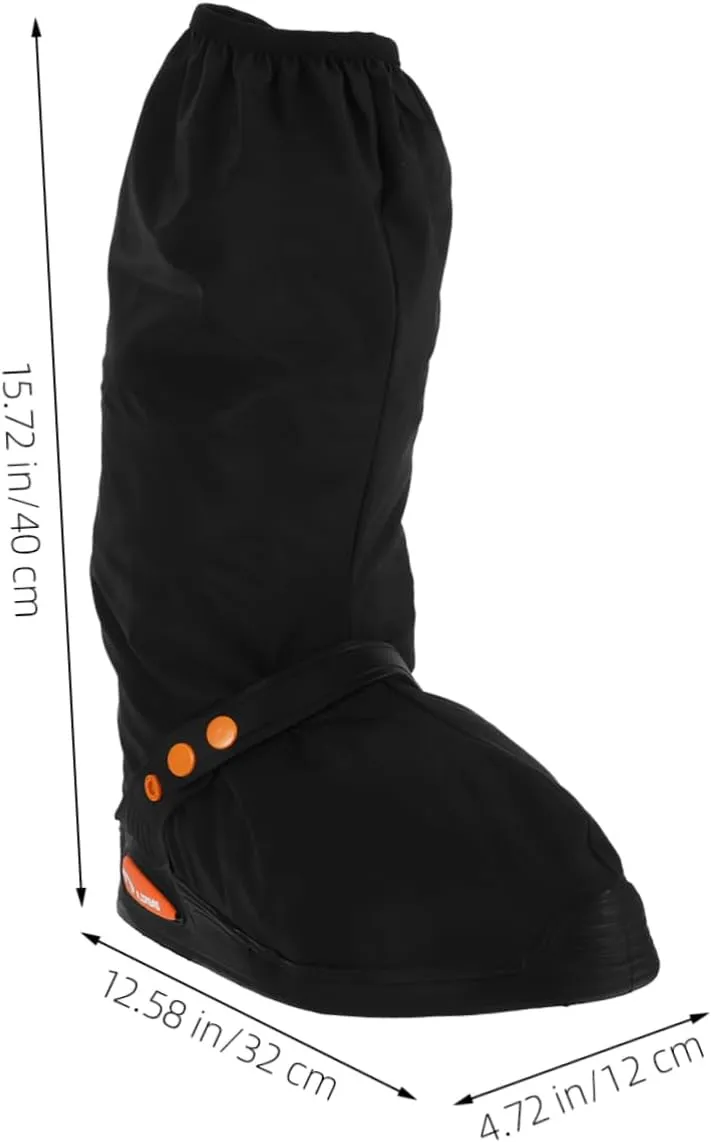 Hemoton Reusable Rain Boot Covers Slip Shoe Covers for Cycling Walking and Outdoor Activities Wet Weather