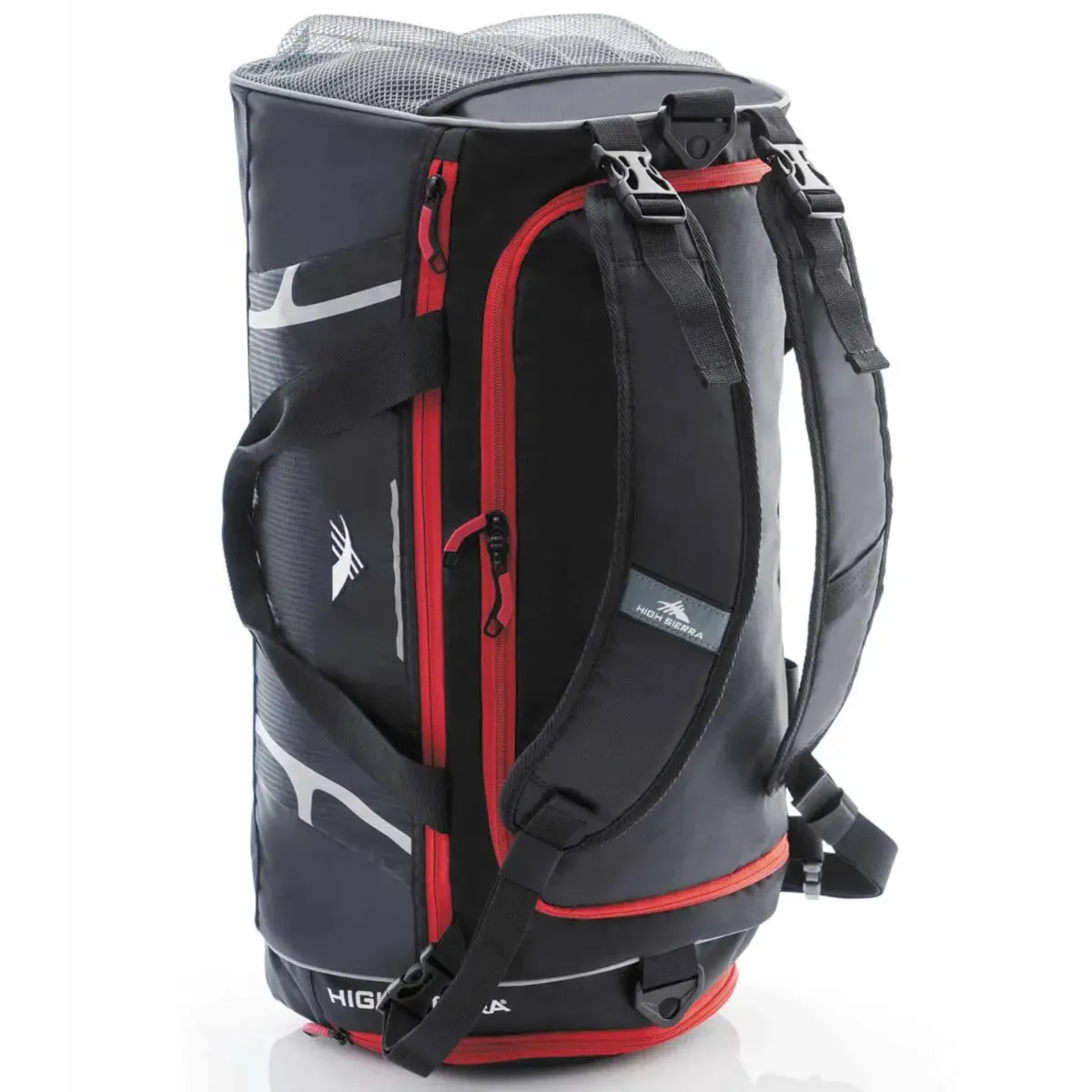 High Sierra Composite 2 in 1 Duffle (with Detachable Backpack Straps) - Black