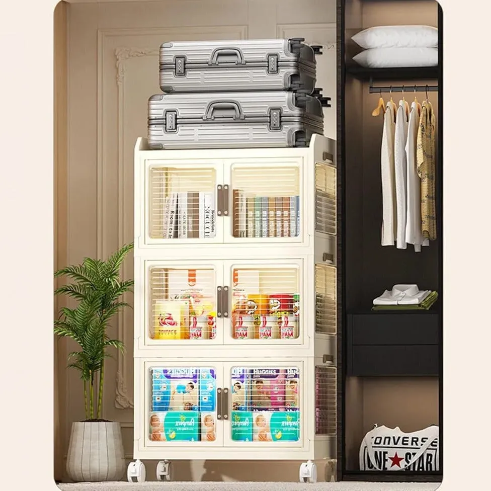 Home Multi-layer Storage Shelf Rack, Cabinet Organizer for Kitchen, Bedroom, Stackable Organizer Wardrobe