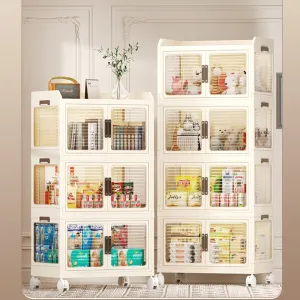 Home Multi-layer Storage Shelf Rack, Cabinet Organizer for Kitchen, Bedroom, Stackable Organizer Wardrobe