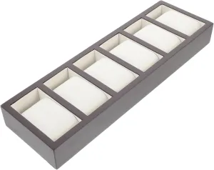 Homoyoyo 1pc Stylish Wooden Watch Storage Box Elegant Bracelet Organizer Compartments Premium Walnut Finish for Watches and Bracelets for Dressers and Jewelry Displays