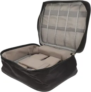 HOMSFOU Portable Travel Electronics Organizer Bag Multi Layer Storage Pouch for Chargers Cables and Accessories Lightweight Design