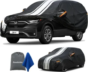 Honda CR-V CRV Car Cover Waterproof All Weather, Premium Car Cover Custom Fit for Honda CRV 1995-2025 Outdoor/Indoor Full Exterior Cover, with Free Towel/Storage Bag.