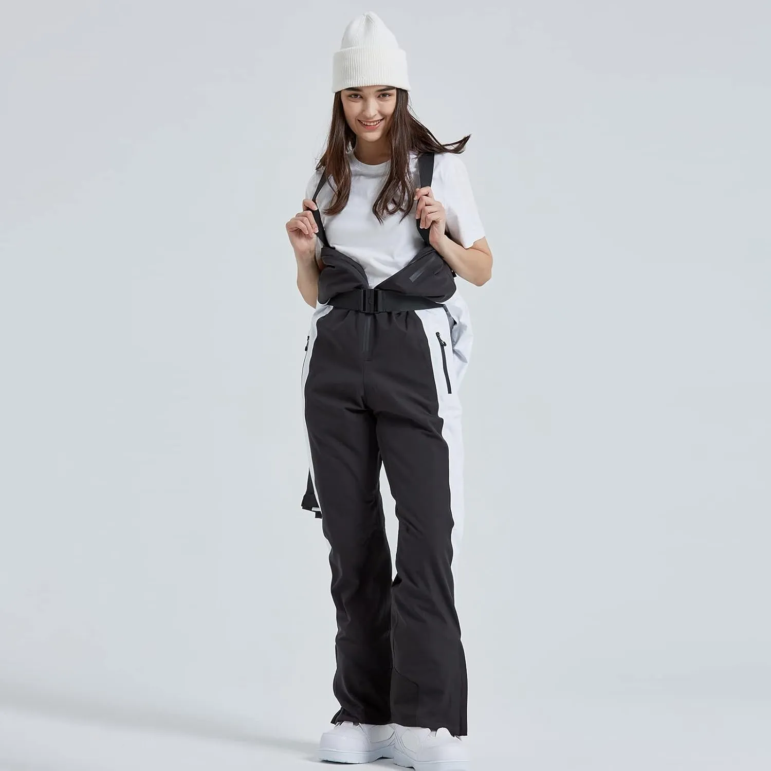 HOTIAN Women One Piece Ski Suits Slim Fit Overalls Jumpsuits Waterproof Winter Outdoor Snowboard Snow Suits