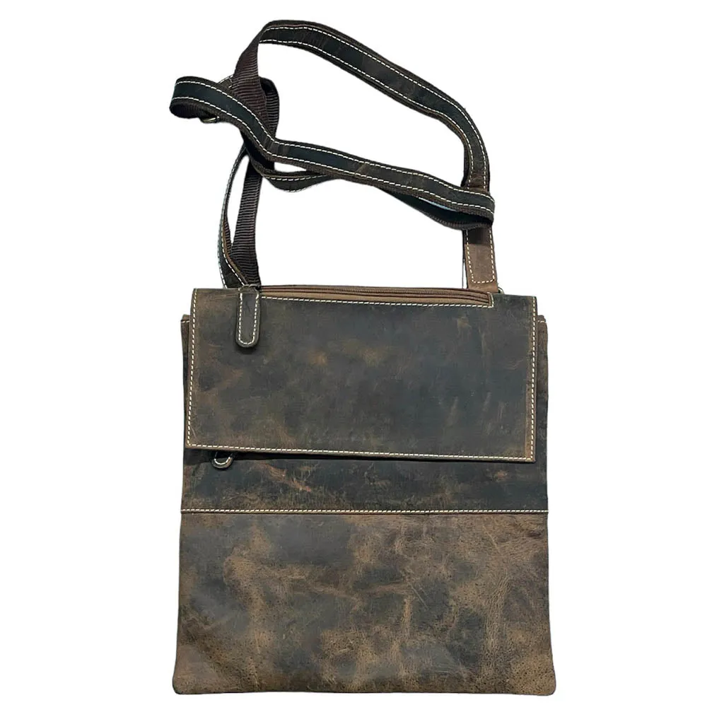Hunter Leather Messenger Bag - CC16