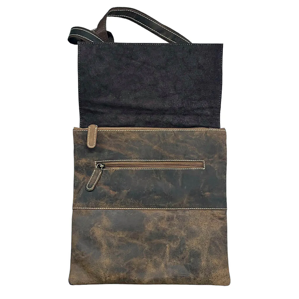 Hunter Leather Messenger Bag - CC16