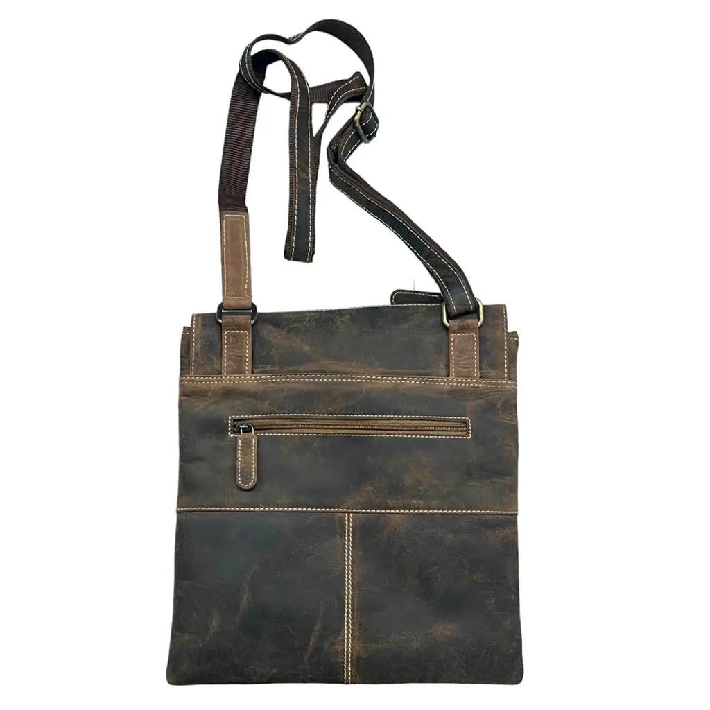 Hunter Leather Messenger Bag - CC16