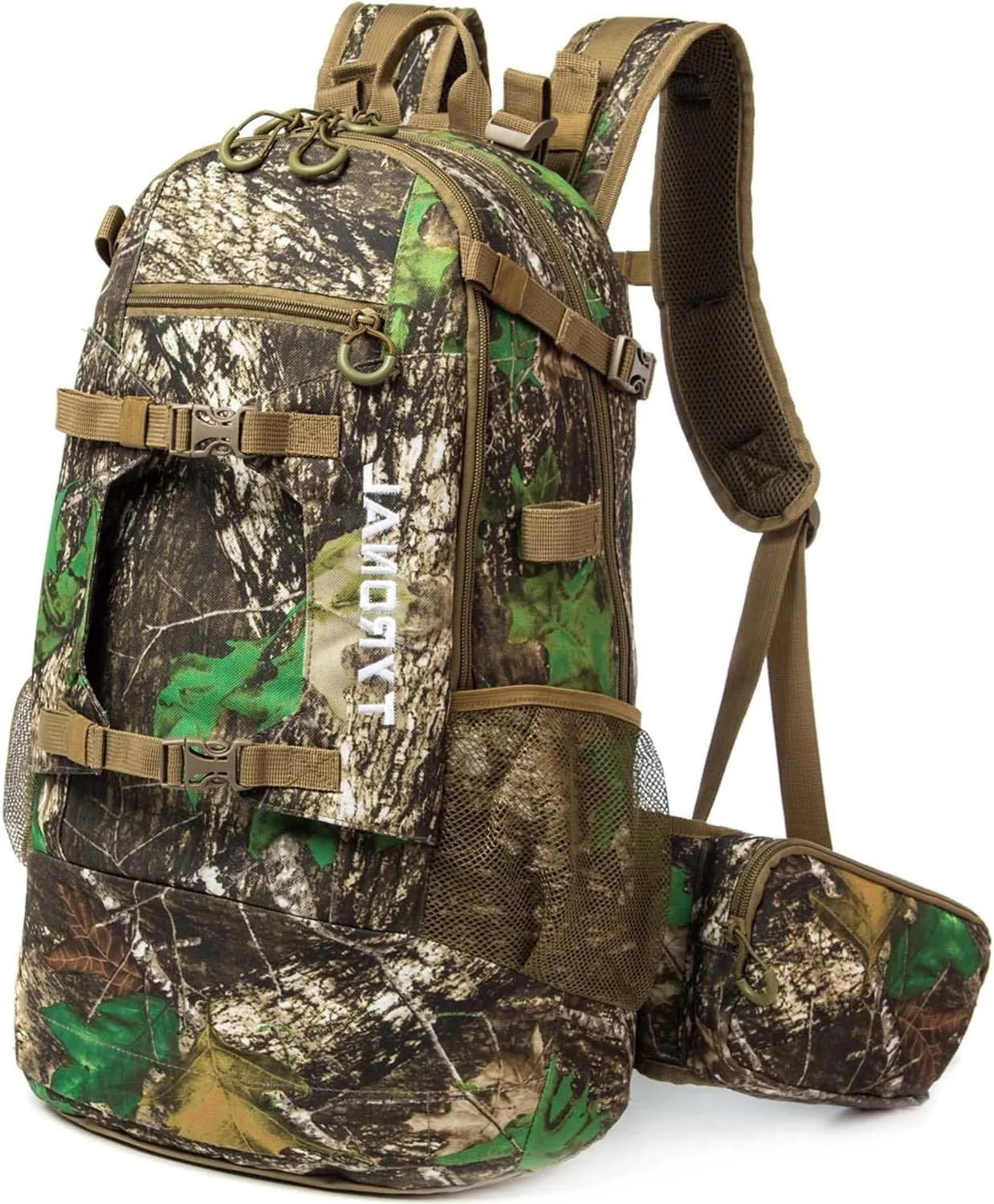 Hunting Backpack Outdoor Gear Hunting Pack with Bow and Rifle Carry System for Hunting. (Camo-Khaki)