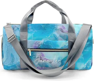 HUTARIO Personalized Duffle Bag for Women, Girl Sport Gym Dance Bag Travel for Weekender Overnight