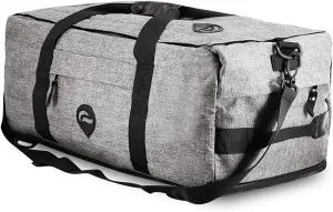 Hybrid Backpack/Duffle - Smell Proof - Weather Resistant (Gray) US PATENT NUMBER D819327
