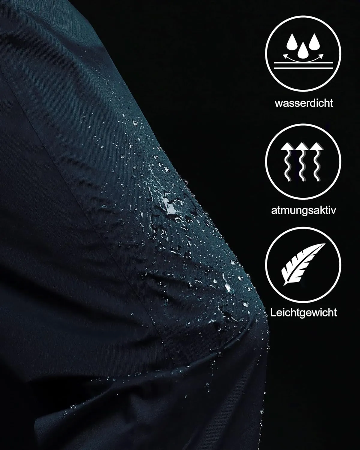 iCreek Women's Rain Pants Waterproof Hiking Pants Windproof Lightweight Over Pants Work Rain Outdoor for Golf, Fishing