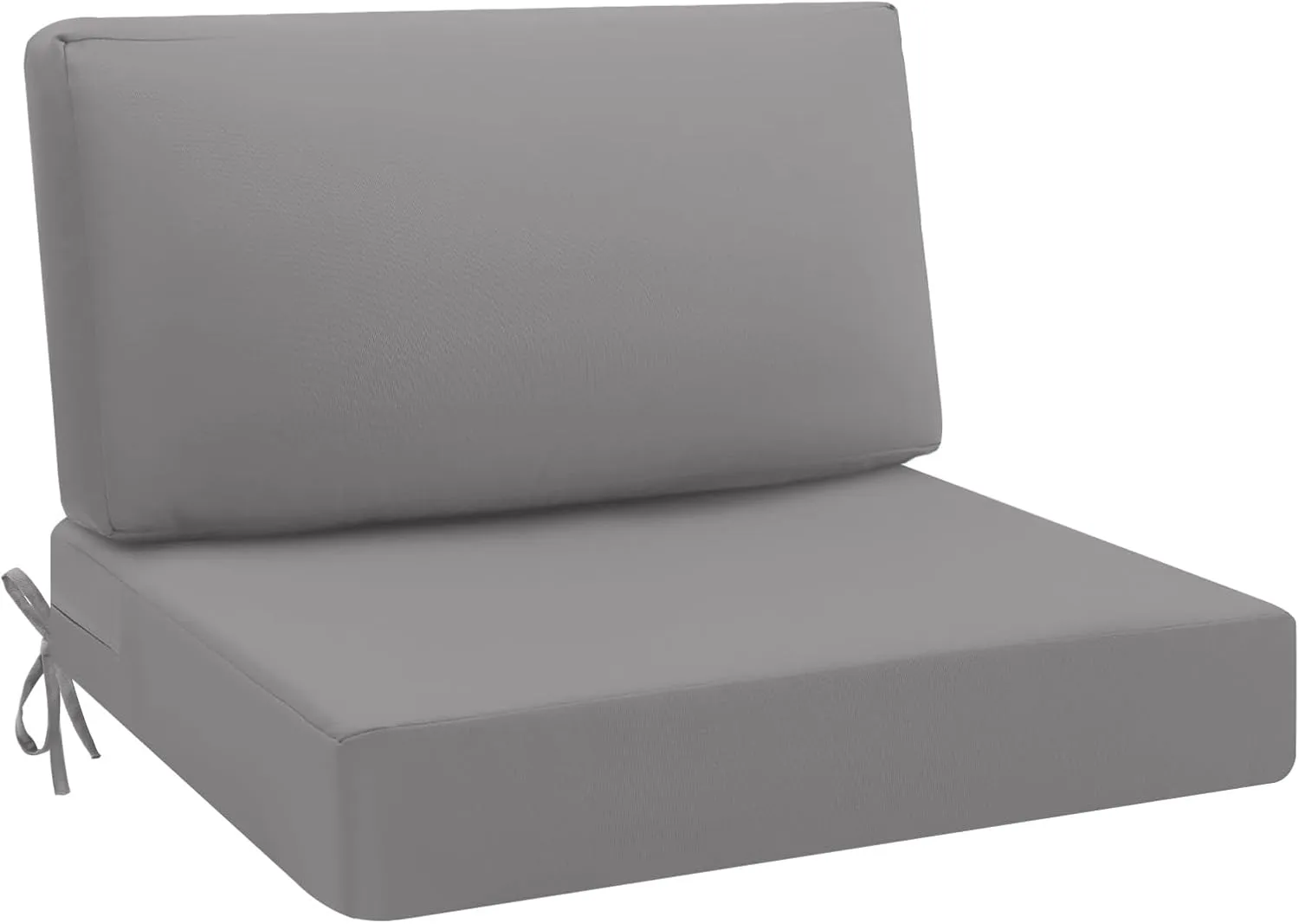 idee-home Outdoor Cushions for Patio Furniture, Outdoor Seat Cushion, Waterproof Hampton Bay Deep Seat Replacement Couch Chair Cushions for Garden Lawn Backyard Deck, 26.5 x 26.5 Grey