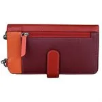 ILI 6363 AUTUMN MULTI PHONE WALLET CROSSBODY INTERNATIONAL LEATHER INDUSTRIES