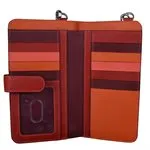 ILI 6363 AUTUMN MULTI PHONE WALLET CROSSBODY INTERNATIONAL LEATHER INDUSTRIES