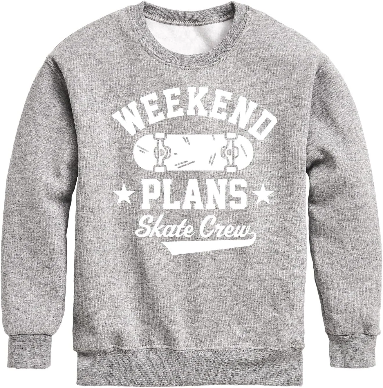 Instant Message - Skateboarding - Weekend Plans Skate Crew - Toddler & Youth Fleece Sweatshirt