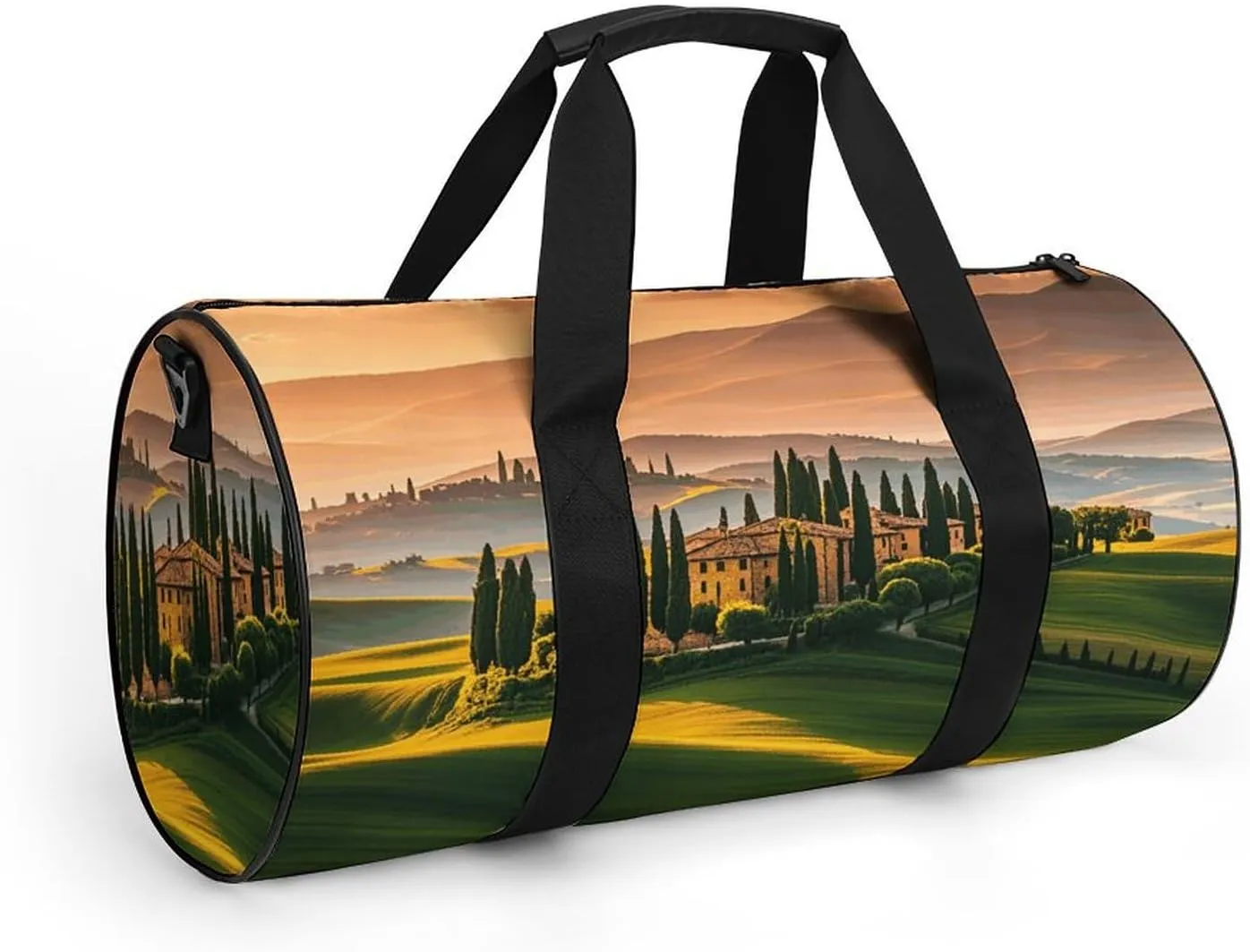 Italy Tuscan Gym Bag Small Travel Duffle Bag with Compartment Carry On Weekender Bag for Women Men