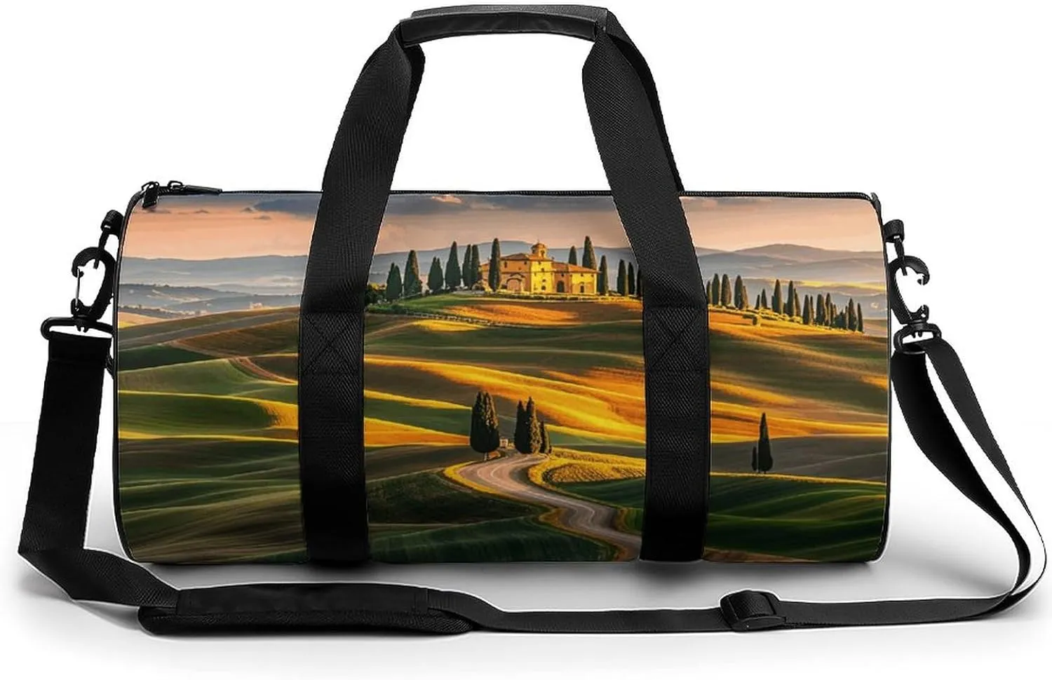 Italy-Tuscan Gym Bag Small Travel Duffle Bag with Compartment Carry On Weekender Bag for Women Men