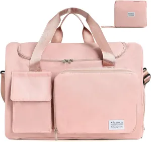 IwIeIaIrI Fitness Workout Gym Duffle Bag for Women with Shoes Compartment Waterproof Tote Bag and Weekend Bag for Girls Travel Duffle Bag with Dry and Wet Separation for Sports Activity Yoga Camping