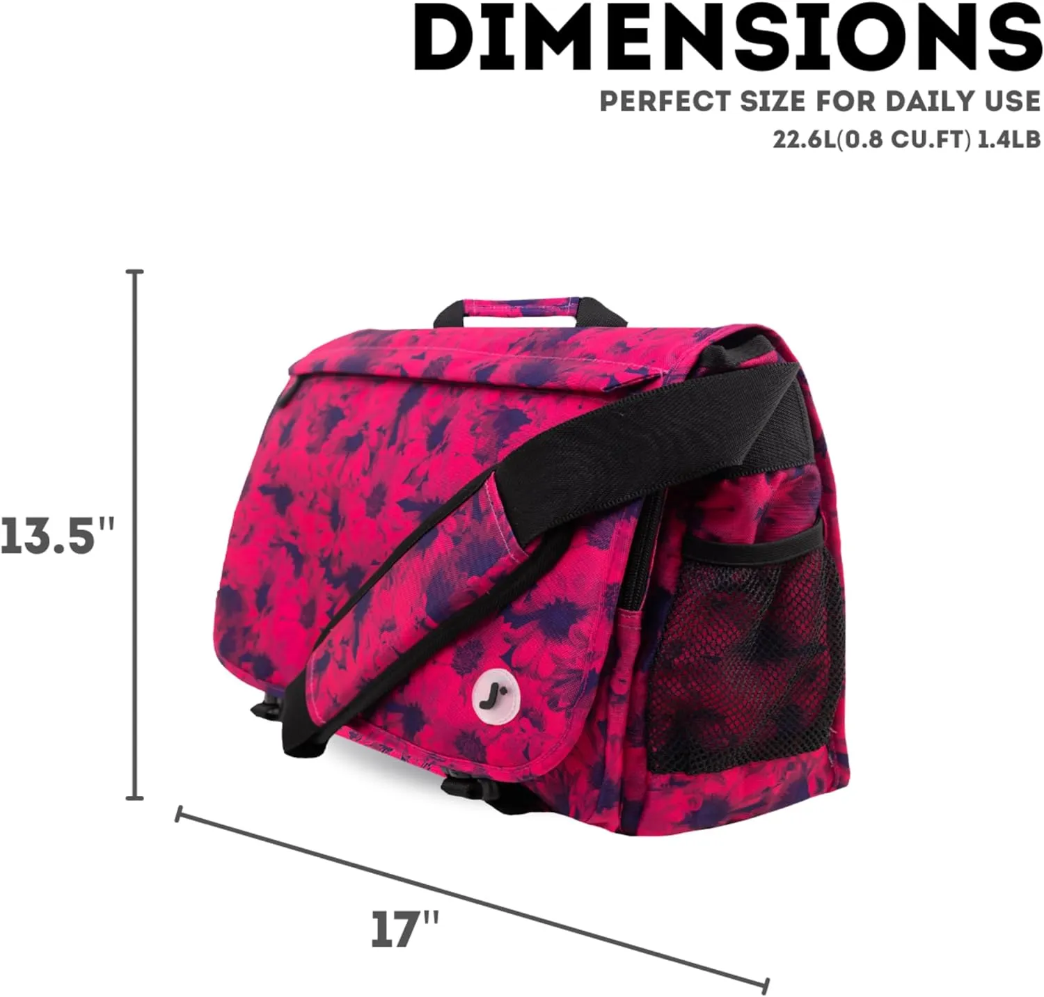 J World New York Thomas Laptop Messenger Bag for Women & Men. Kids Computer Bookbag
