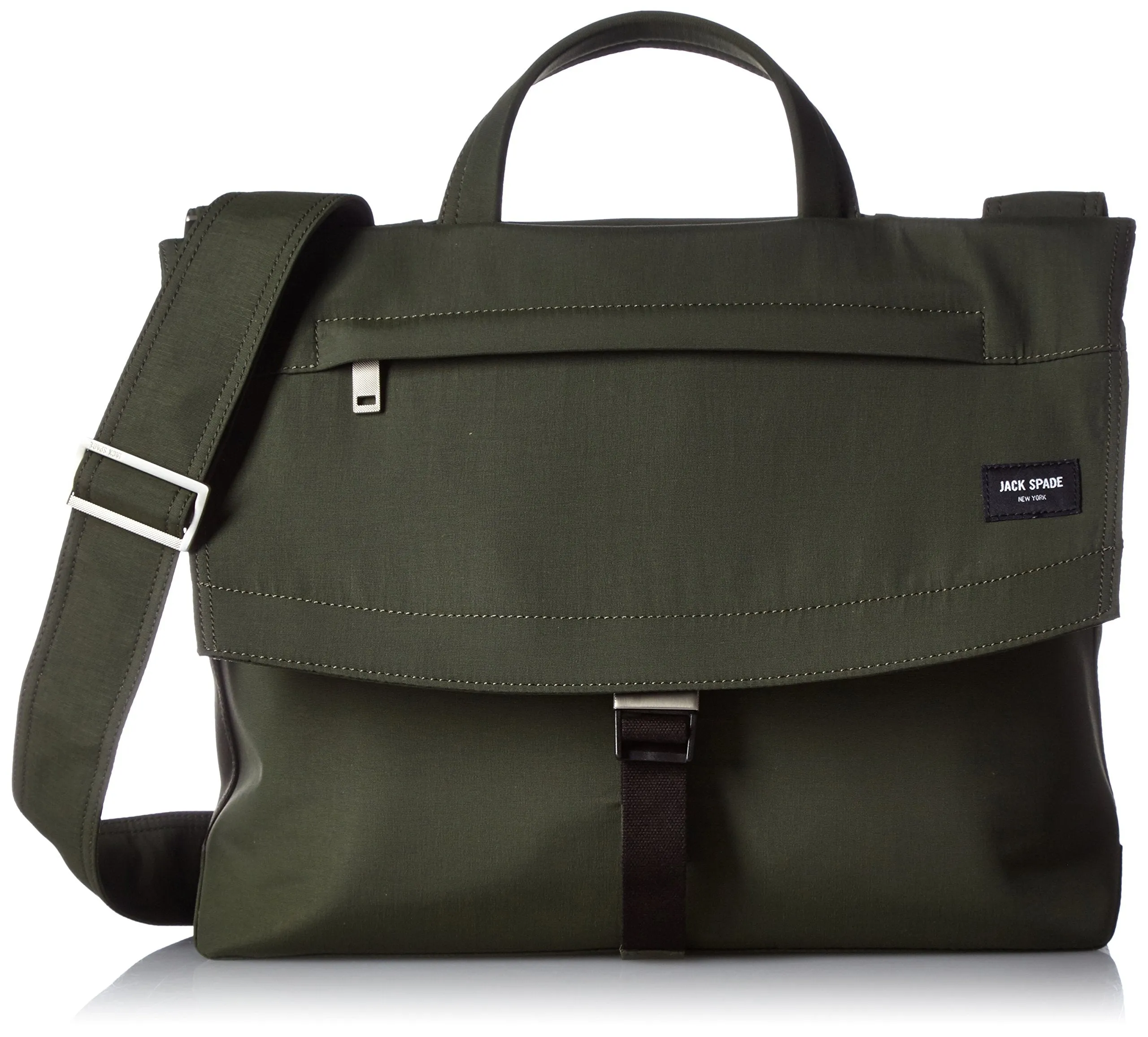 Jack Spade Men's Tech Travel Nylon Folded Messenger Olive