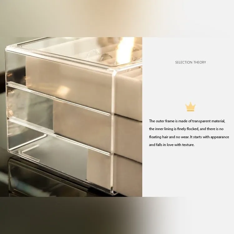 Jewelry Organizer Box, Multi-layer Jewelry Storage Holder with Drawers