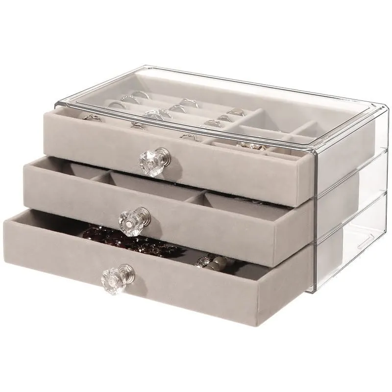 Jewelry Organizer Box, Multi-layer Jewelry Storage Holder with Drawers