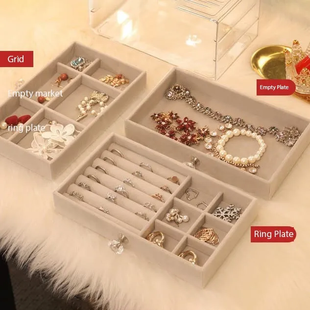 Jewelry Organizer Box, Multi-layer Jewelry Storage Holder with Drawers