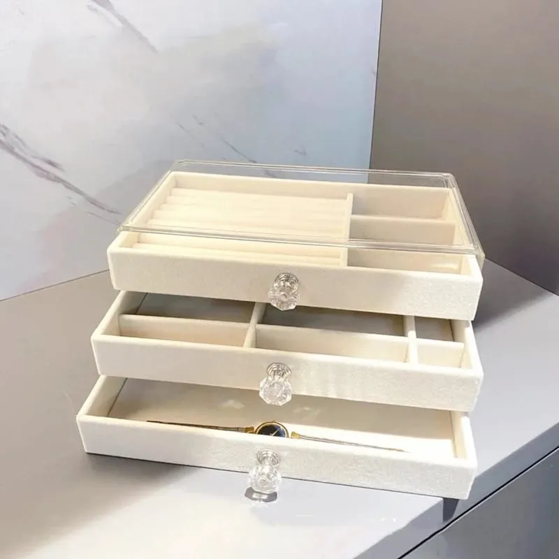 Jewelry Organizer Box, Multi-layer Jewelry Storage Holder with Drawers