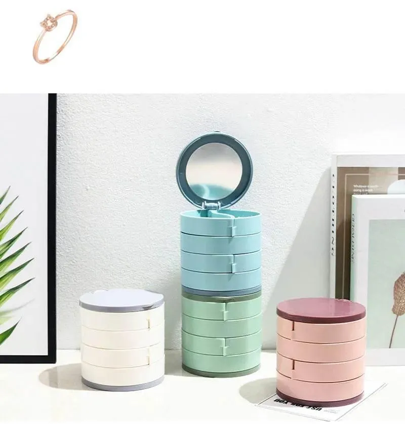 Jewelry Organizer - Multi-Layer Rotating Storage Solutions