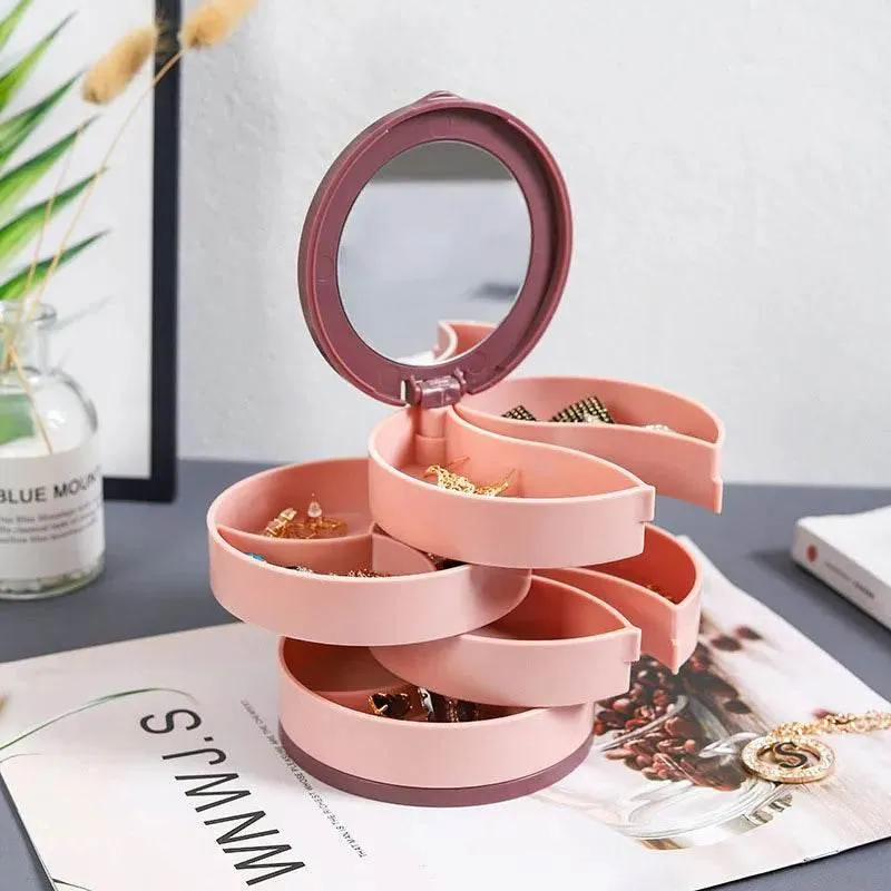 Jewelry Organizer - Multi-Layer Rotating Storage Solutions