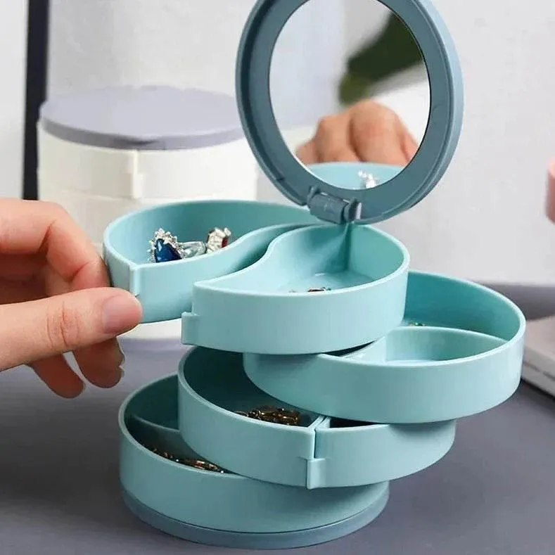 Jewelry Organizer - Multi-Layer Rotating Storage Solutions