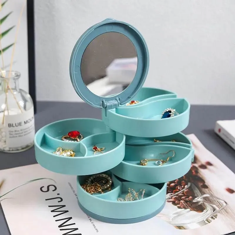 Jewelry Organizer - Multi-Layer Rotating Storage Solutions