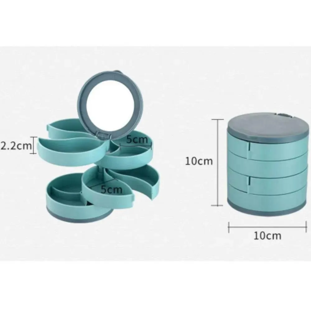 Jewelry Organizer - Multi-Layer Rotating Storage Solutions